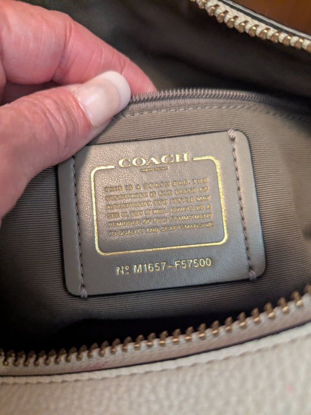 COACH HARLEY HOBO IN GEOMETRIC COLORBLOCK PEBBLE LEATHER - Picture 13 of 14